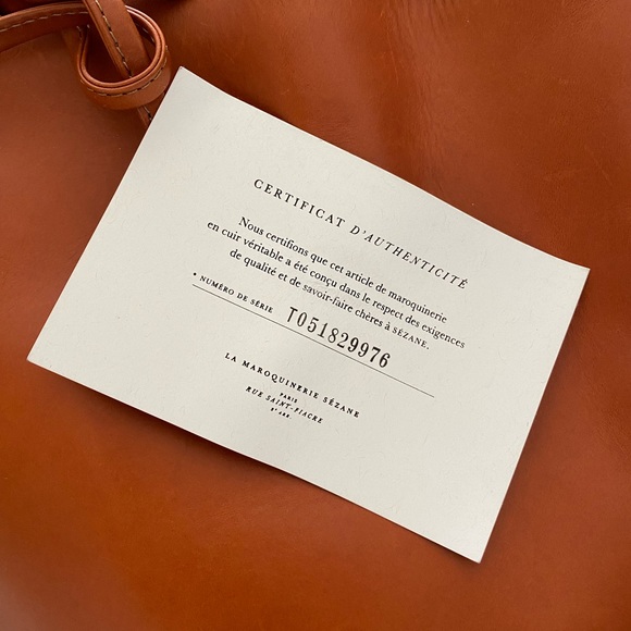 SOLD - DO NOT PURCHASE Sezane Farrow Bucket Bag Camel - Picture 11 of 11